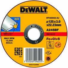 Круг отрезной  по металлу INOX, 125х22,2х2,5мм, DeWALT